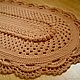 Oval rug crochet Elegant-2. Carpets. knitted handmade rugs (kovrik-makrame). My Livemaster. Фото №5