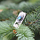 Order Silver Bird on a Branch pendant, blue chalcedony. dikoobraz. Livemaster. . Pendant Фото №3
