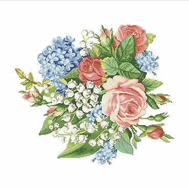 Материалы для творчества ручной работы. Ярмарка Мастеров - ручная работа Старинная Схема для Вышивки Крестом. Handmade.