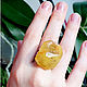 Amber. Ring 'Duelists' amber silver plated. Rings. Frollena II. Natural Baltic amber. Online shopping on My Livemaster.  Фото №2