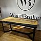 Заказать Стол-река из слэба карагача с эпоксидной смолой 180х80 см. WoodBroker. Ярмарка Мастеров. . Столы Фото №3