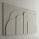 Plaster panel minimalism. Three-dimensional panel geometry. Panels. larisa-chigirina (larisa-chigirina). Online shopping on My Livemaster.  Фото №2
