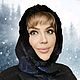 Заказать Шалетта "Синяя звезда - люкс" зимняя шапка-капор. Шалетта (shapkaplatok). Ярмарка Мастеров. . Капоры Фото №3