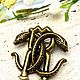 Заказать Винтаж: Брошь Roberto Cavalli. Брошь монограмма Роберто Кавалли. Винтажные украшения и аксессуары.. Ярмарка Мастеров. . Броши винтажные Фото №3