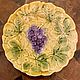 Majolica sarreguemines. Faience. diameter 19 cm. Vintage plates. винтаж_посуда_. Online shopping on My Livemaster.  Фото №2