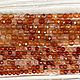 Заказать Красный Агат ( Сердолик) огранка бусины  2 и 3 мм (нить). Divine Gems. Ярмарка Мастеров. . Бусины Фото №3