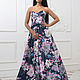 Evening dress with floral print. Dresses. BabyLikeShop. Online shopping on My Livemaster.  Фото №2
