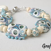 Украшения handmade. Livemaster - original item A bracelet made of beads with pendant. Handmade.