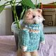 Вязаный котик в свитере. Амигуруми куклы и игрушки. Светлана 
Светлая сказка. Интернет-магазин Ярмарка Мастеров.  Фото №2