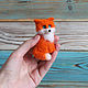 Order Fox brooch made of wool. handmade toys by Mari (handmademari). Livemaster. . Brooches Фото №3