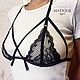 Заказать Черный Кружевной Комплект С Эластичными Резинками. *Matique Lingerie* Ирина. Ярмарка Мастеров. . Комплекты белья Фото №3