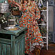HELEN SALIH: Платье-рубашка макси из вискозы. Платья. HELEN SALIH  Елена Салихова. Ярмарка Мастеров.  Фото №5