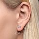 Poussettes with diamonds to buy. Stud earrings. luxuryclub. My Livemaster. Фото №5