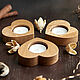 Candlesticks 'Heart' made of oak. Candlesticks. Компания Wood Makers. Online shopping on My Livemaster.  Фото №2