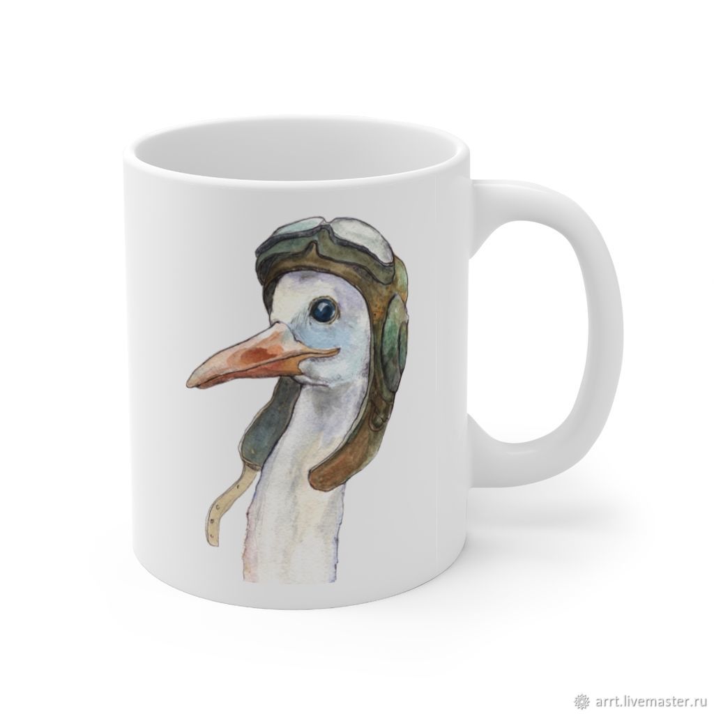 Cup Crane Pilot Cup with decor gift, Mugs and cups, St. Petersburg,  Фото №1
