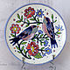 Заказать Decorative plate ' Birds and flowers'. Ceramics by Valentina Shtanko. Ярмарка Мастеров. . Plates Фото №3
