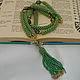 Sautoire made of green beads. Lariats. CvetlanaCm (avtorbiju). My Livemaster. Фото №4