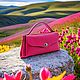  женская сумка сиреневая натуральная кожа с вышивкой. Клатчи. Attention grabbing bags: сумки. Ярмарка Мастеров.  Фото №13