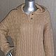 Худи с капюшоном "Косы" 100% кашемир. Свитеры. Вера / Kirshvery_knit (kirshvery) (kirshvery). Ярмарка Мастеров.  Фото №4