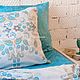 Order Turquoise Bedding set. Turquoise Linen Duvet Set. Daria. Unique linen bedding sets. Livemaster. . Bedding sets Фото №3