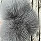 POM-poms: Light grey Arctic Fox. Pompons. beanie hand made for your favorite. Online shopping on My Livemaster.  Фото №2