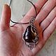 Кулон с кварцем лодолитом wire wrap. Кулон. Selena Di украшения wire wrap. Ярмарка Мастеров.  Фото №6