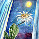 Painting Cactus Echinopsis Watercolor 20 x 25 Cactus Flower. Pictures. matryoshka (azaart). My Livemaster. Фото №6