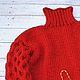 Sweater ' Scarlet '. Sweaters. The warmth of my hands. Online shopping on My Livemaster.  Фото №2