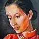 Картина маслом «Китайская девушка», Картины, Ярославль,  Фото №1
