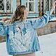 Order Painting customization of clothes Vrubel Jacket with print Swan Princess. nataliadenimart. Livemaster. . Outerwear Jackets Фото №3