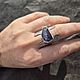 Кольцо с иолитом. Кольца. Karma-jewelry. Ярмарка Мастеров.  Фото №5
