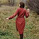 Теплое бордовое платье, повседневное, с длинным рукавом, на осень. Платья. Скромное обаяние (Александра). Интернет-магазин Ярмарка Мастеров.  Фото №2