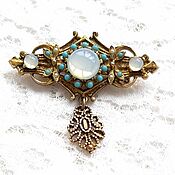 Винтаж handmade. Livemaster - original item Baroque brooch, ,50s-60s, pearls, imitation of natural stones. Handmade.