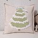 Order Decorative Christmas Tree Pillow. Bunniess and friends (toys-for-kids). Livemaster. . Pillow Фото №3