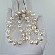 Beads 'Natural pearls-white d. .10,5-14,0' pearls 10,5-14,0 mm. VIDEO. Beads2. MaksimJewelryStudio. My Livemaster. Фото №5