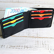 Сумки и аксессуары handmade. Livemaster - original item Leather Bifold Wallet. Handmade.