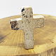 Figure cross made of sand jasper