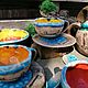 Яркий набор посуды, сервиз, керамика ручной работы, Сервизы, Москва,  Фото №1