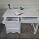 White Desk with Cabinet. Tables. Beautiful handcrafted furniture (7208327). My Livemaster. Фото №5