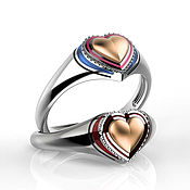 Украшения handmade. Livemaster - original item Rings:Kind heart. Handmade.