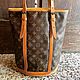 Винтаж: Сумка-ведро Louis Vuitton Bucket GM Tote с коричневой монограммой, Сумки винтажные, Калининград,  Фото №1
