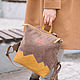 Рюкзак текстильный LEAVES caramel, Рюкзаки, Москва,  Фото №1