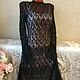 Elegant dress 'Black Swan-3'. Dresses. hand knitting from Galina Akhmedova. My Livemaster. Фото №6