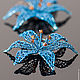 Серьги "Blue Lily", Серьги классические, Москва,  Фото №1