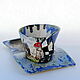 Order teacups: in Wonderland. Mila. Livemaster. . Single Tea Sets Фото №3