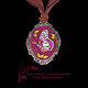 Embroidered pendant Aurora. Pendants. Art Stitch by Juli Milokumova. Online shopping on My Livemaster.  Фото №2