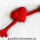 Order Heart with knitted handles. GALAtoys. Livemaster. . Interior elements Фото №3