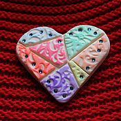 Украшения handmade. Livemaster - original item Handmade Jewelry Brooch / Brooch Pin Heart. Handmade.