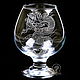 Dragon. A glass of brandy, Wine Glasses, Nizhny Novgorod,  Фото №1