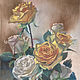 The painting Tea roses pastel - framed!. Pictures. arinanor (arishanor). Online shopping on My Livemaster.  Фото №2